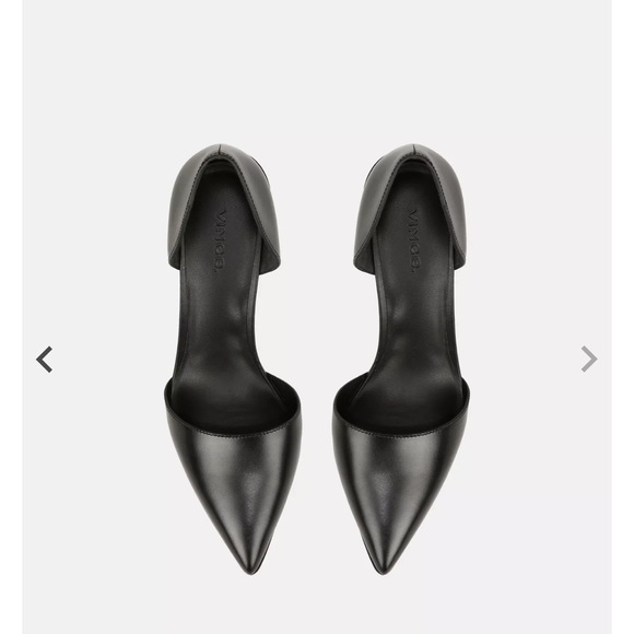 VINCE Prim Leather Pump with stacked heel - Picture 4 of 15